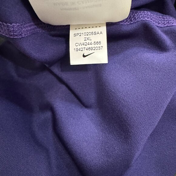 Nike Pro WNBA Team Issue Compression 8” Shorts Purple Womens 2XL CW4244-566 NEW - Picture 10 of 10